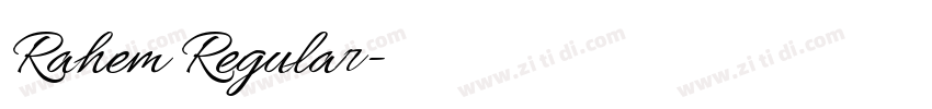 Rahem Regular字体转换